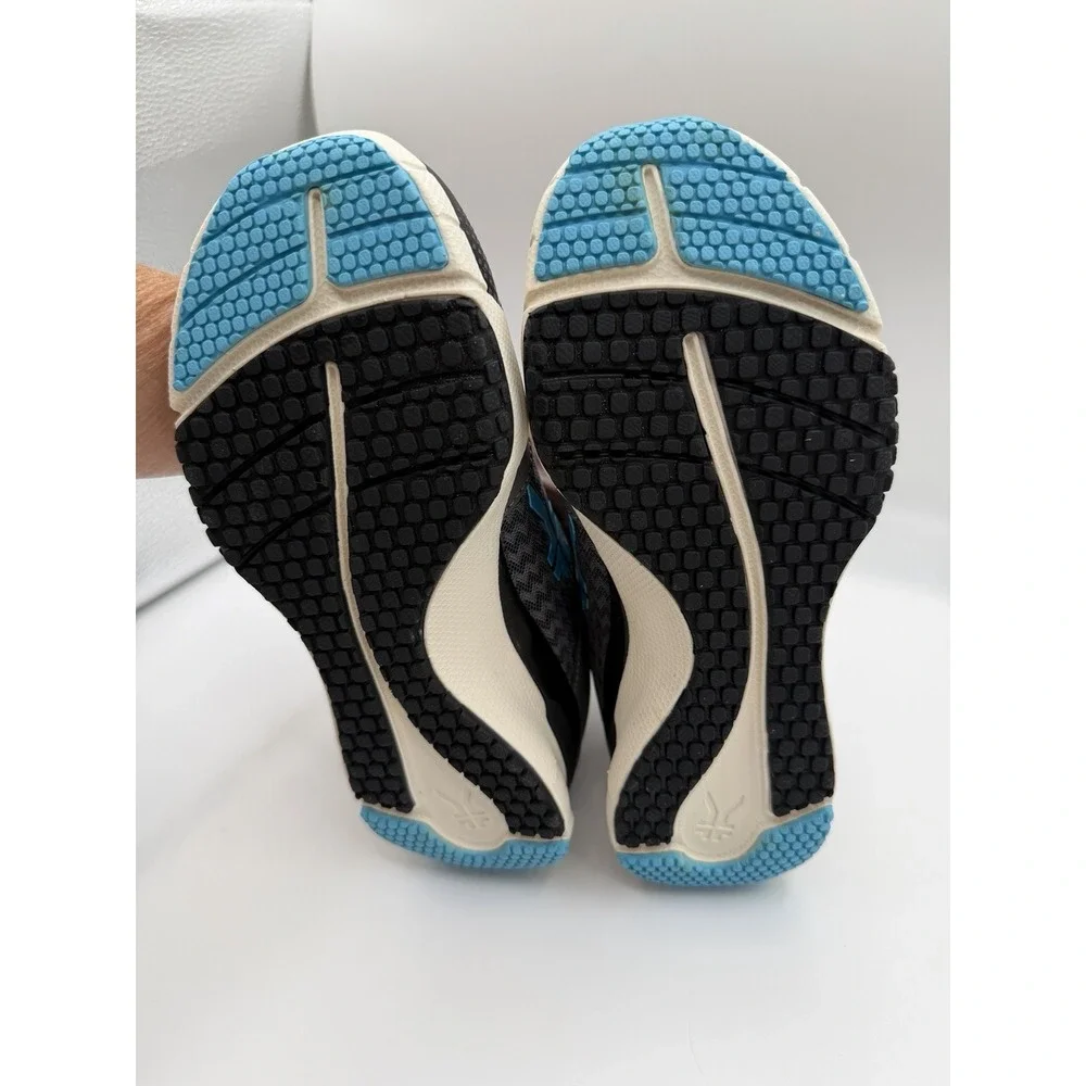 Kuru Quantum Sneakers, Women's 5 Wide, Urban Concrete,Topaz Blue, White, (NIB)